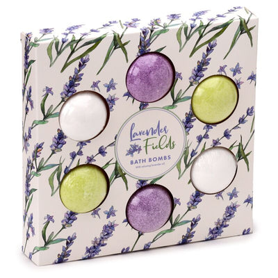Beauty cadeauset van 6 lavendel pick of the bunch bruisballen