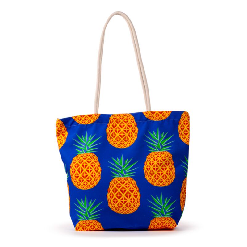 Bolsa de lona de impresión de piña