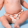 Crabby | Pannolino da nuoto lavabile beige rosso