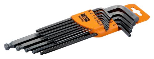 Juego de llaves hexagonales Bahco largas + esférica pulgadas