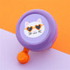 Qibbel widek kinder bel poes funky cat oranje paars op kaart