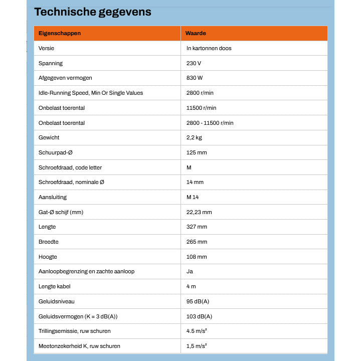Borsa per macchine Slop Cema Berner Worke 125-3E 1400W
