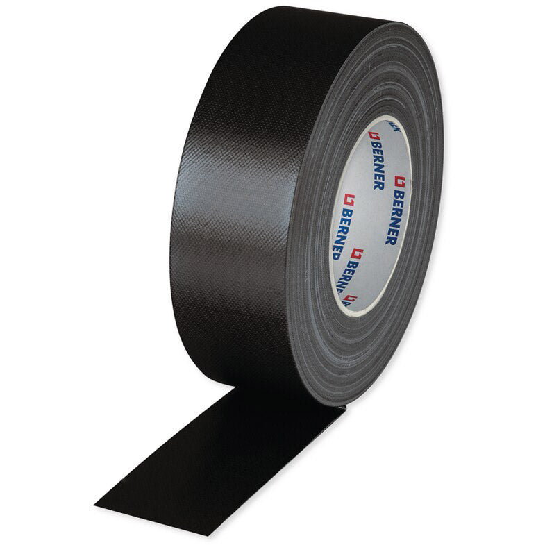 Rollo de cinta textil Cema Berner 50m x 50mm negro