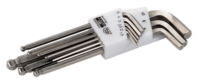 Set di chiavi esagonali Bahco metriche 1,5-10 in acciaio inossidabile