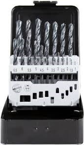 Set de perforación HSS de 19 piezas en caja de PVC