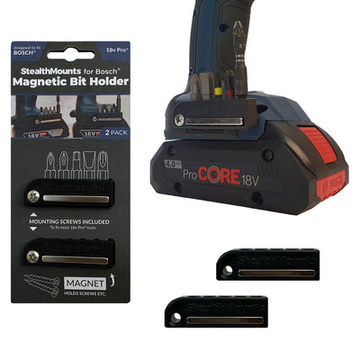 Portapunte Stealth Mount per Bosch 18 V | 2 pezzi | nero - reggiseno-bo-blk-2
