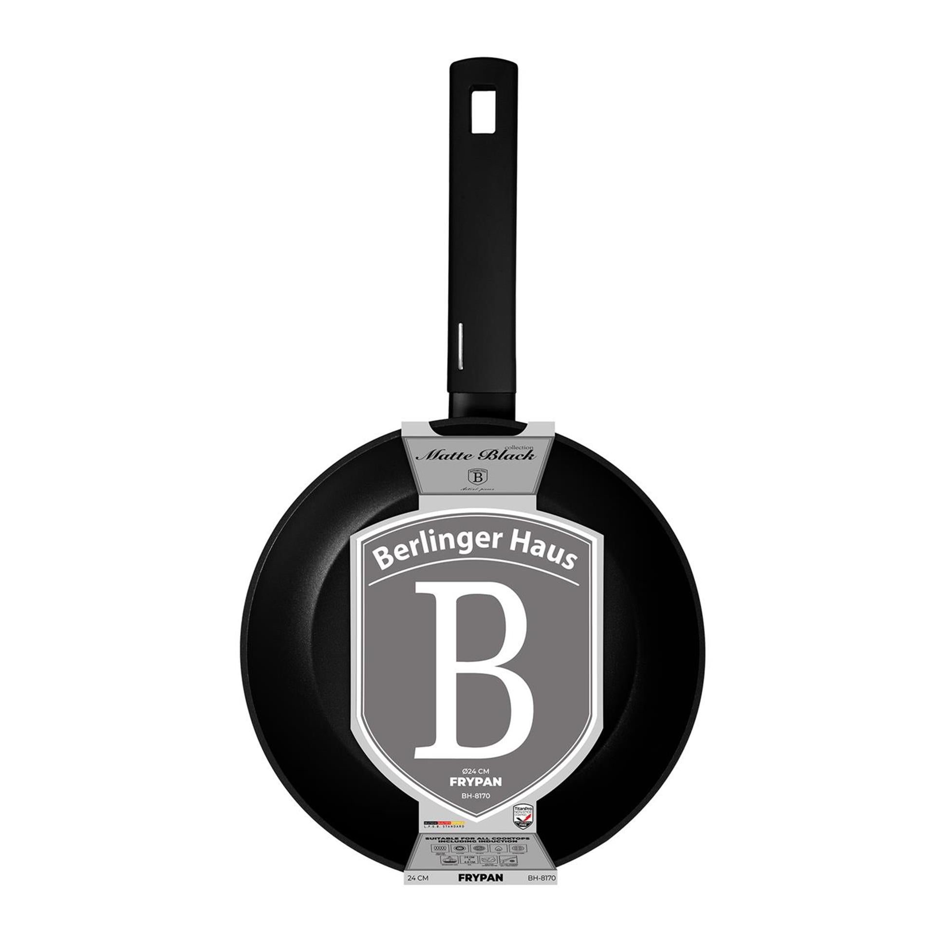 Padella Berlingerhaus nero opaco 24 cm