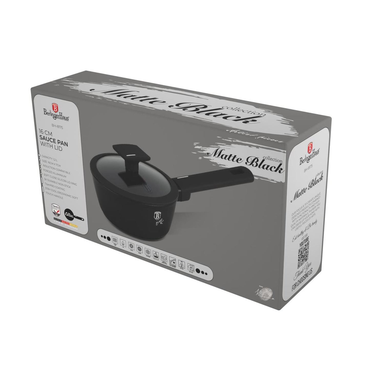 Cacerola Berlingerhaus con tapa 16cm