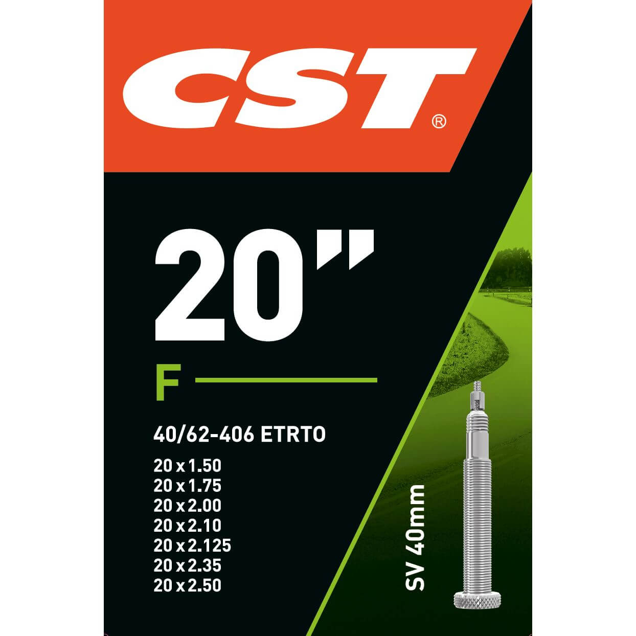 Nastro interno CST 20 x 1,50 2,50 (40 62-406) fv40 mm nero