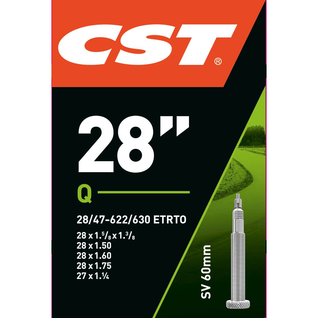 CST Binnenband 28 pollici (28 47-622 630) FV 60 mm