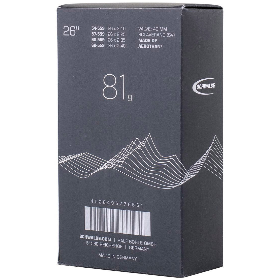 Schwalbe Tubo interior Aerothan FV SV13E 54 62-559 IB SV 40 mm (1st.)