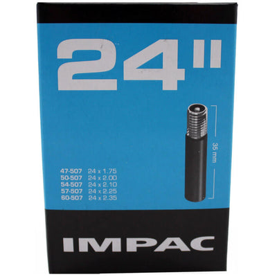 Impac inner tube (by Schwalbe) AV24 24x1.5 2.35 Etro 40 60-507, valve: Auto Schrader 35mm