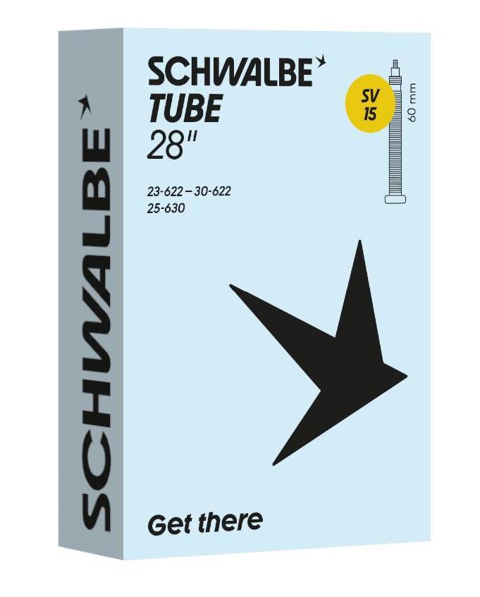 Cámara Schwalbe (sv15) - carretera - 28'' (18 28-622 630) - presta 60mm