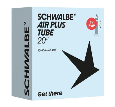 Cámara de aire Schwalbe sv7 air plus 20 pulgadas 40 62-406 fv 40mm