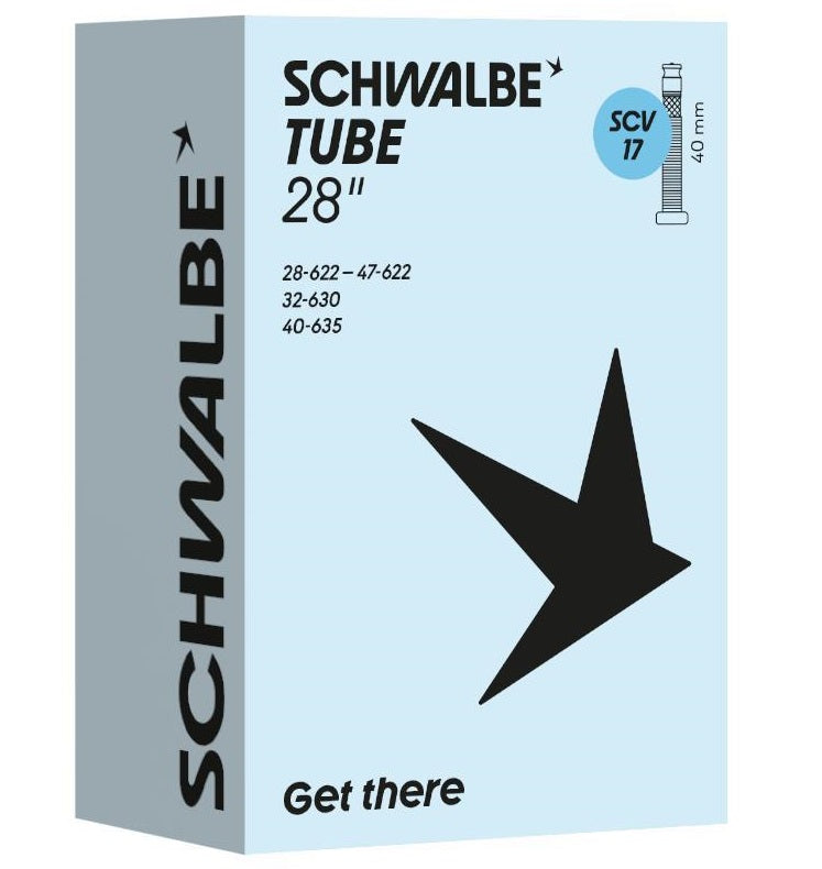SCHWALBE INTER TUBE SCV17 28 pollici 28 47-622 635 Valvola clik 40 mm