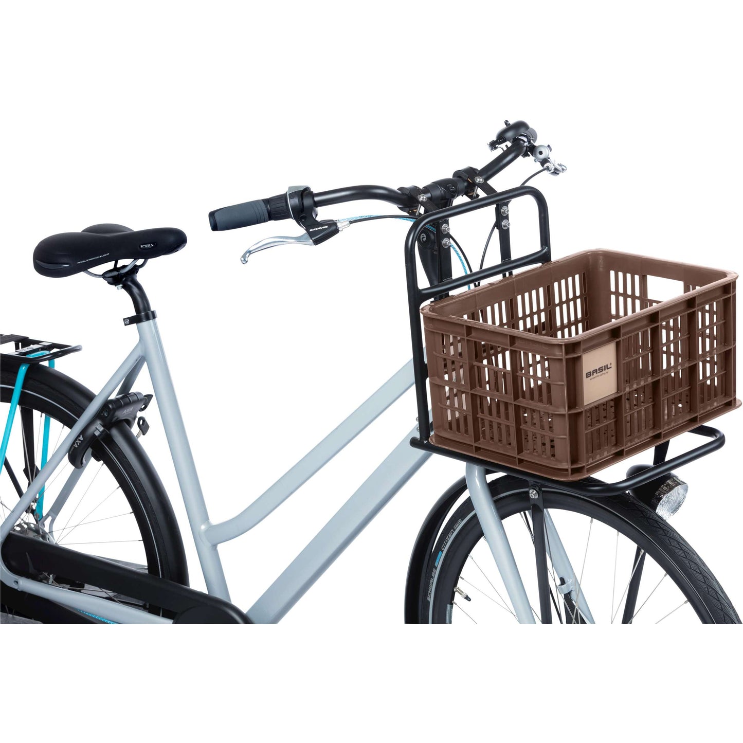 Basil Fietskrat S - Pequeño - 17.5 litros - Brown