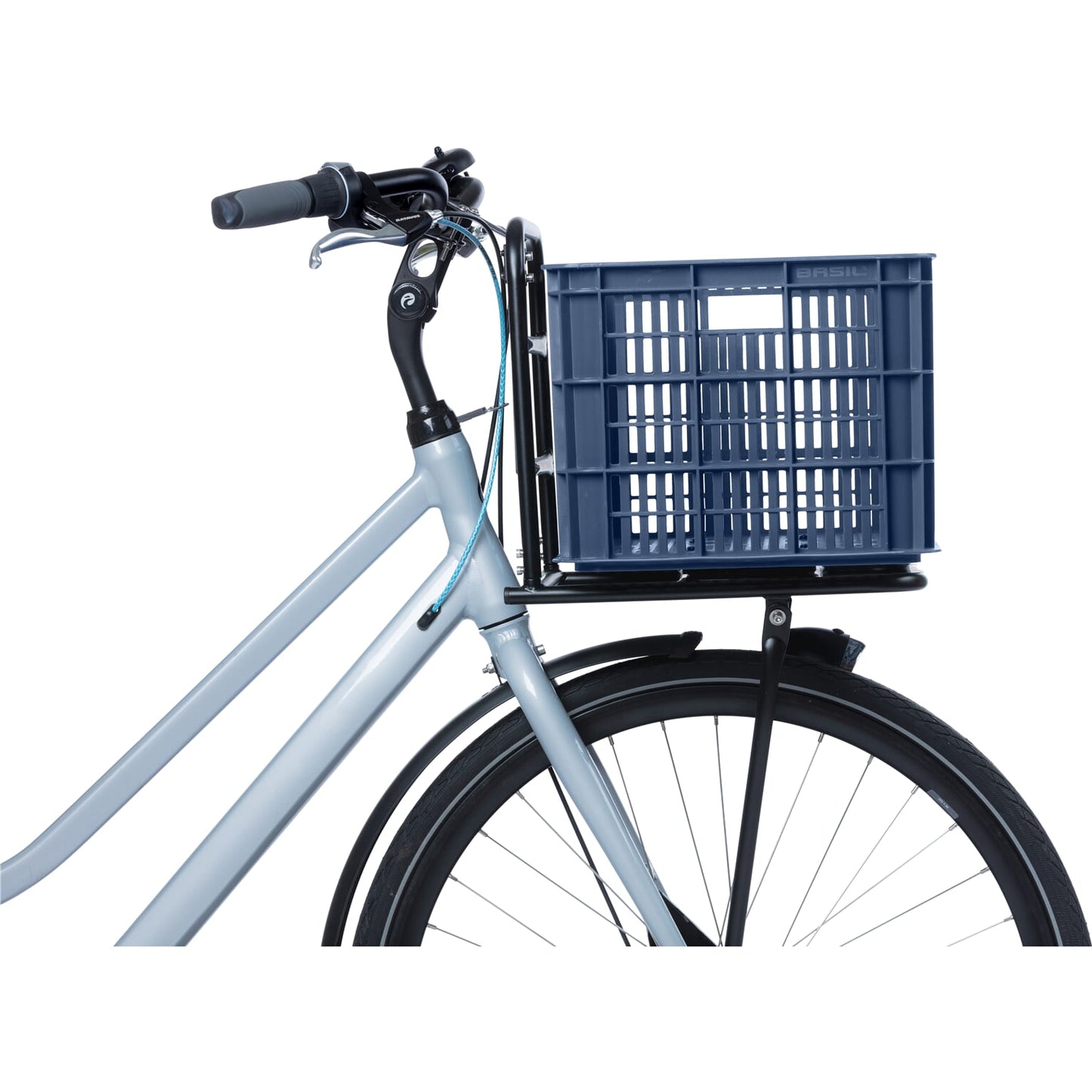 Basil fietskrat L - groot - 40 liter - blauw