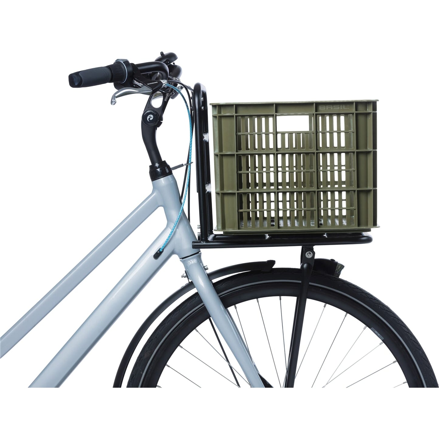 Basil fietskrat L - groot - 40 liter - groen