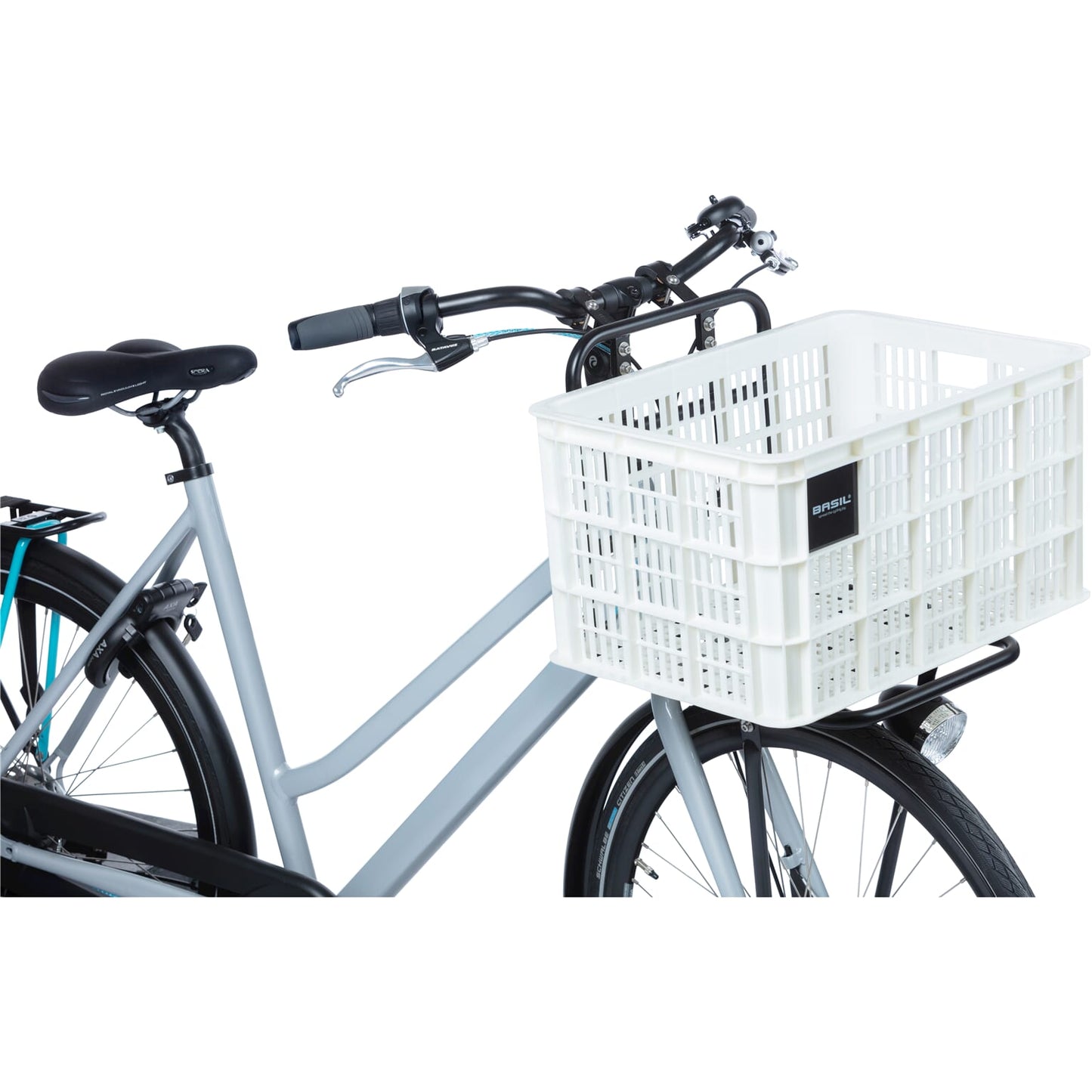 Basil Fietskrat L - Large - 40 litri - Bianco