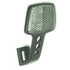 Riflettore B M Anteriore con staffa Bianco
