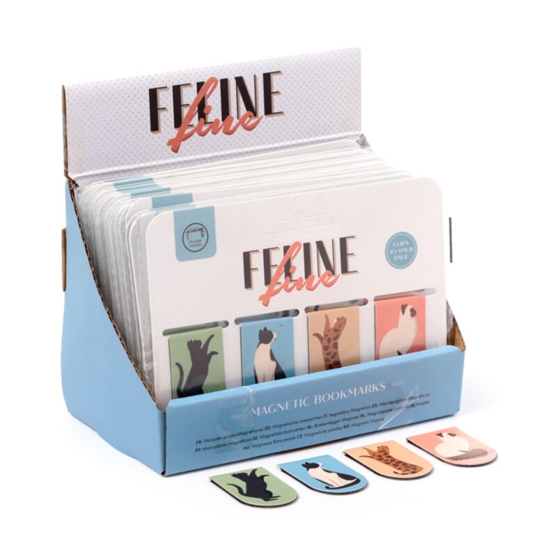 Fine Fine Cats (nuevo) Magnetic Bookmark Set