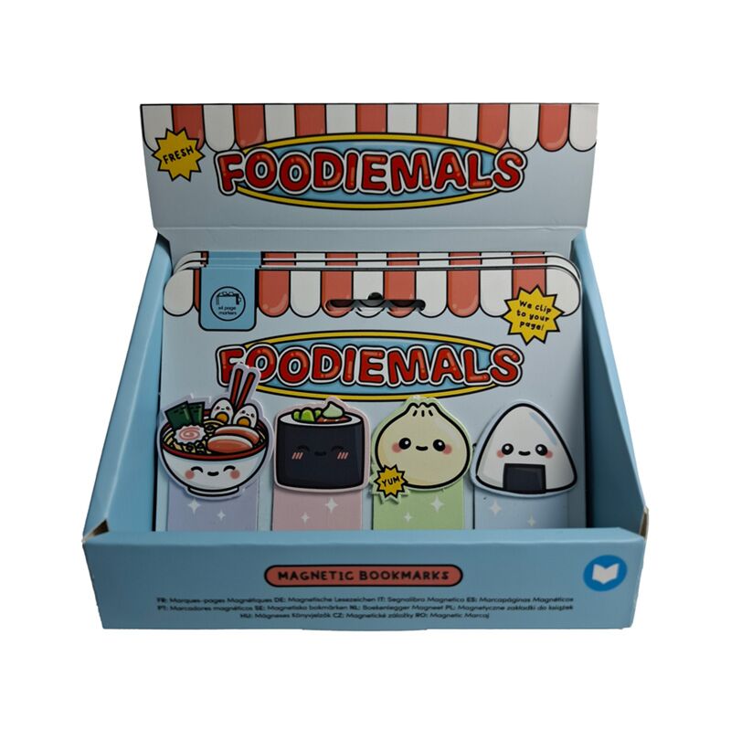 Juego de marcapáginas magnéticos sushi ramen Foodiemals