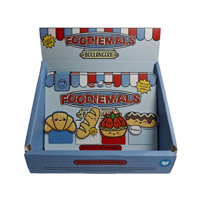 Set segnalibri magnetici per boulangerie Foodiemals