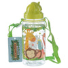 Zoológico Sostenible BPA Free 450 ml de botella de agua infantil paja