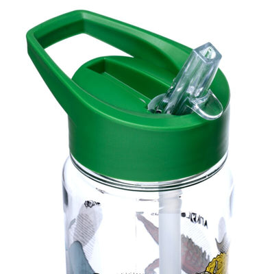 Dinosauria Botella de agua Ecozen 550 ml de paja