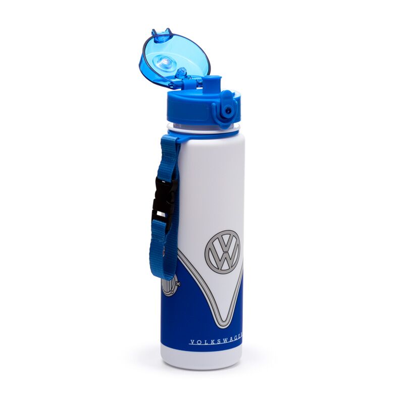 Volkswagen Van VW T1 Blue Pop Top 600 ml Ecozen Beving Bottle
