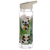 Panda duurzame 550ml waterfles flip straw