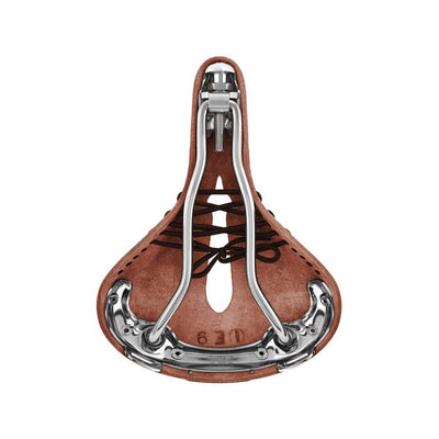 Brooks b17 short carved - antic brown