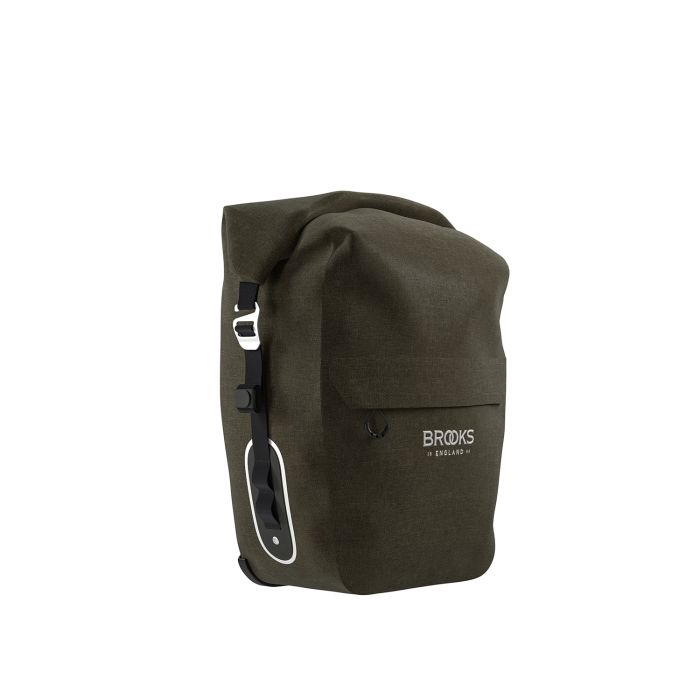 Brooks scape pannier - large (18-22l) - mud green