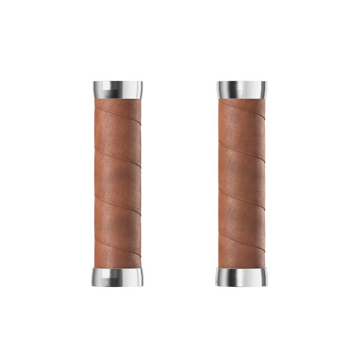 Puños de cuero delgados Brooks (130+130 mm) - tostado oscuro