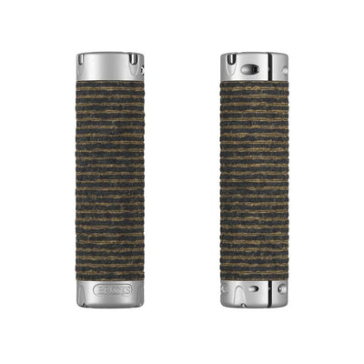 Manopole in pelle Brooks Plump (130+130mm) - nere