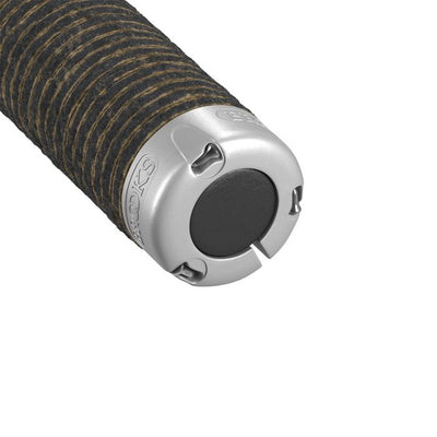 Manopole in pelle Brooks Plump (130+130mm) - nere