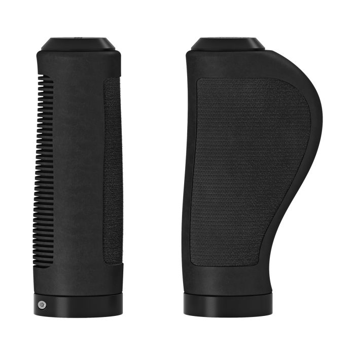 Manopole ergonomiche in gomma Brooks (100+100mm) - nere