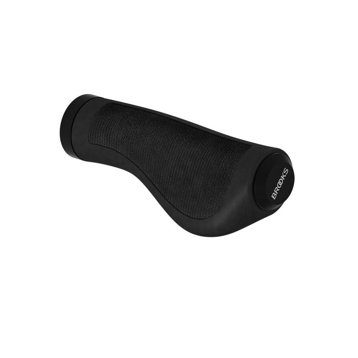 Manopole ergonomiche in gomma Brooks (100+100mm) - nere