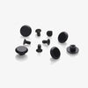 Brooks aluminium threated rivets for cambium - black anodised (5 pieces)