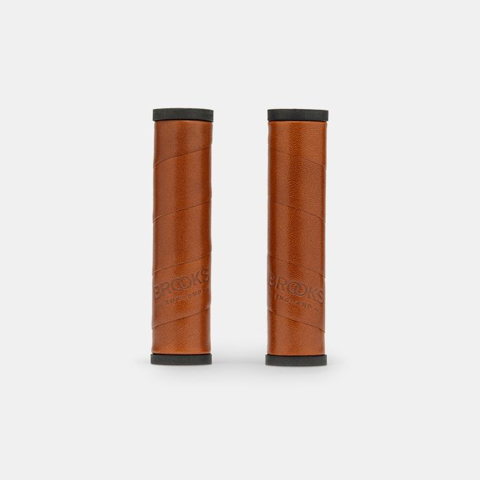 Empuñadura de cuero Brooks Willow (130+130 mm) - miel
