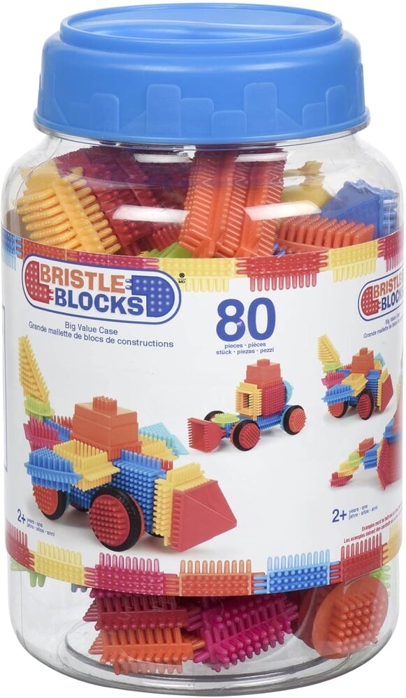 Bloques de cerdas en bote 80 piezas