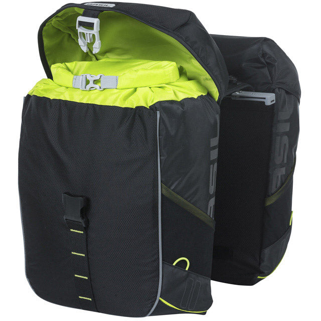 Basil Basil Double Bicycle Borsa miglia 34 litri 13 x 26 x 35 cm (2x) lime nero