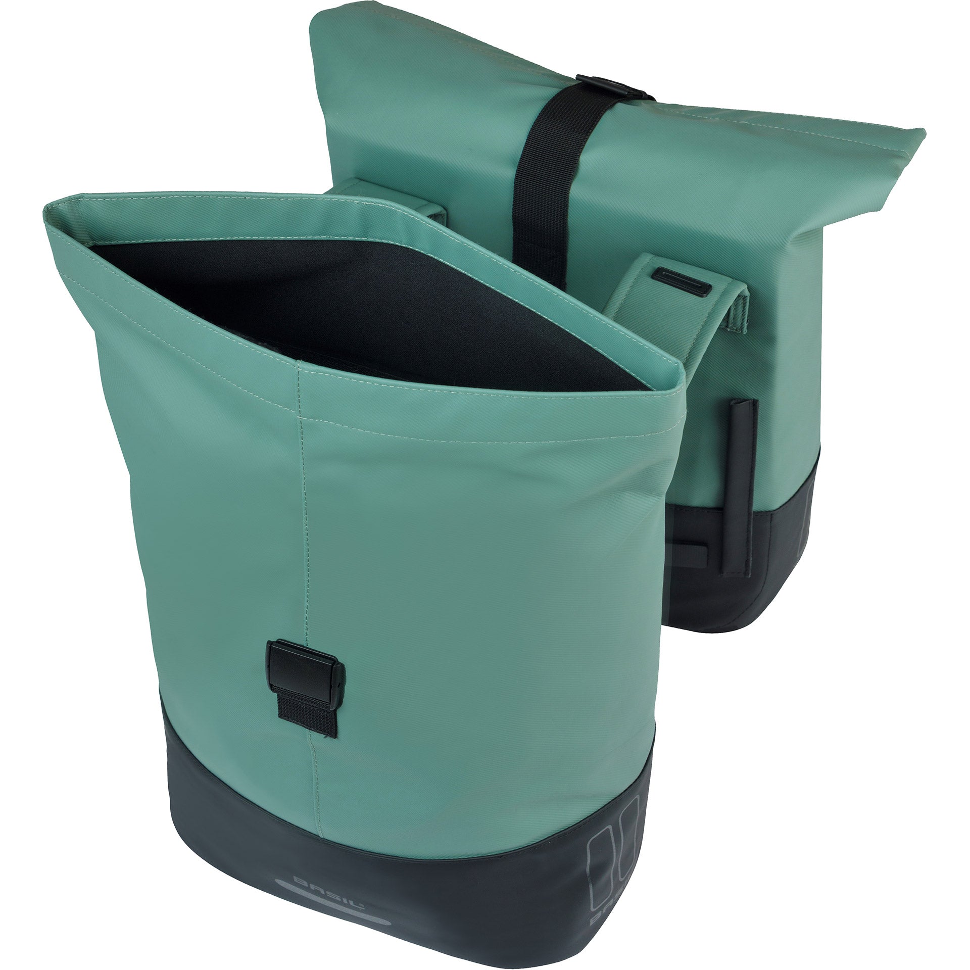 Basil borsa doppia per bicicletta cove 28-32l 14 x 29 x 36 cm - verde nero