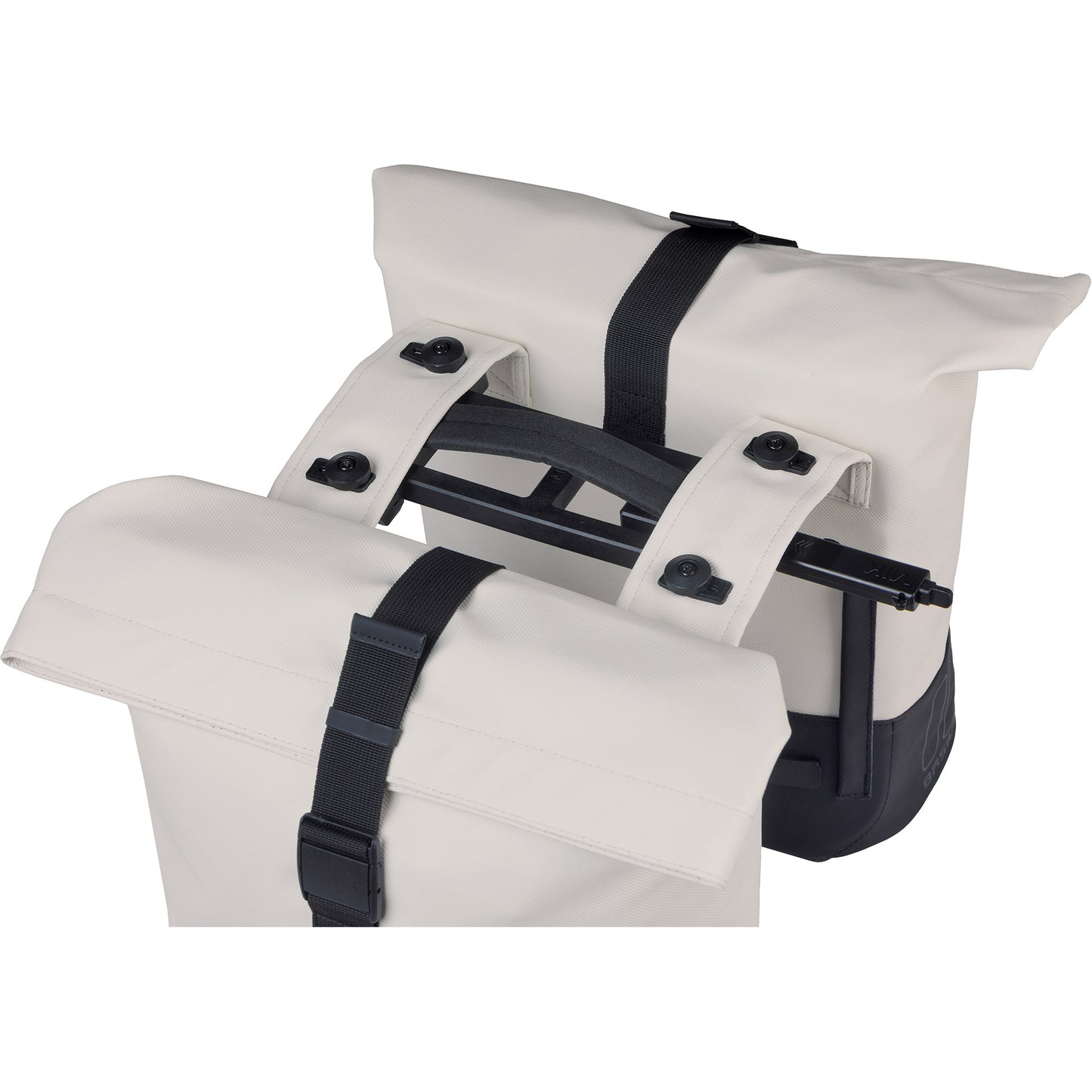 Basil tas cove dubbel wit zwart | mik | 32l