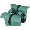 Basil dubbele fietstas cove mik 28-32l 14 x 29 x 36 cm - groen zwart