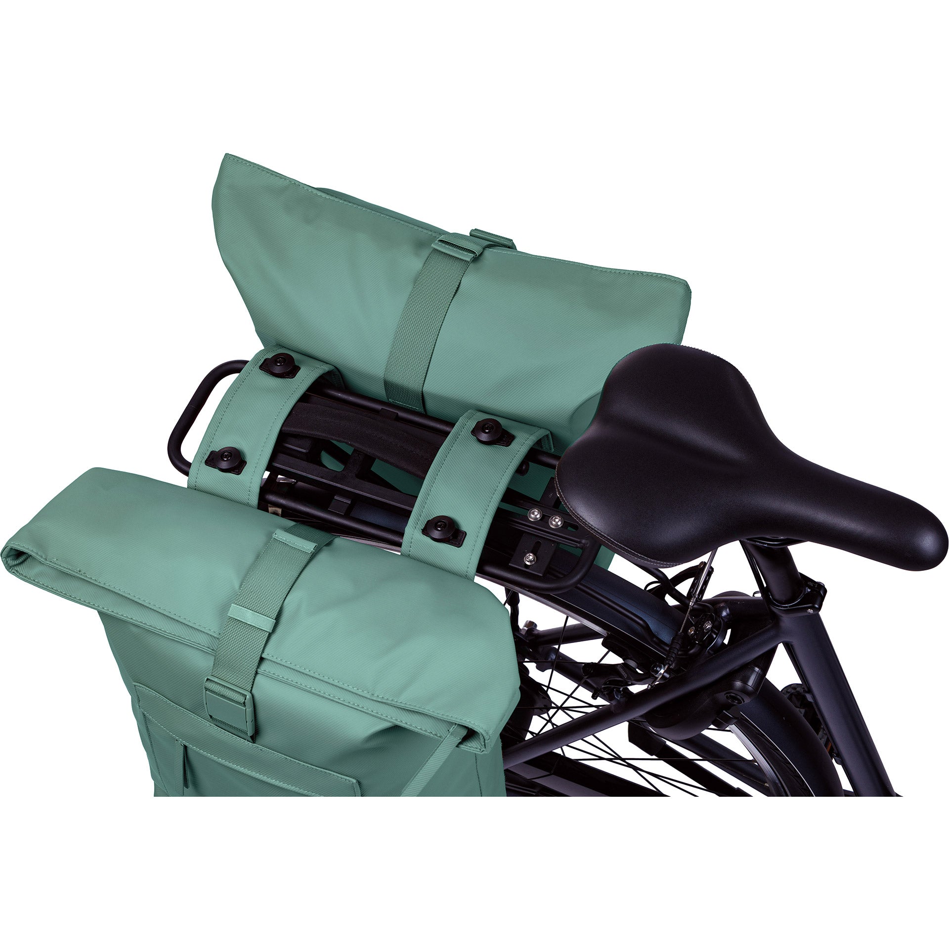 Basil borsa doppia da bicicletta brooklyn mik 41l 14 x 30 x 37 cm - verde
