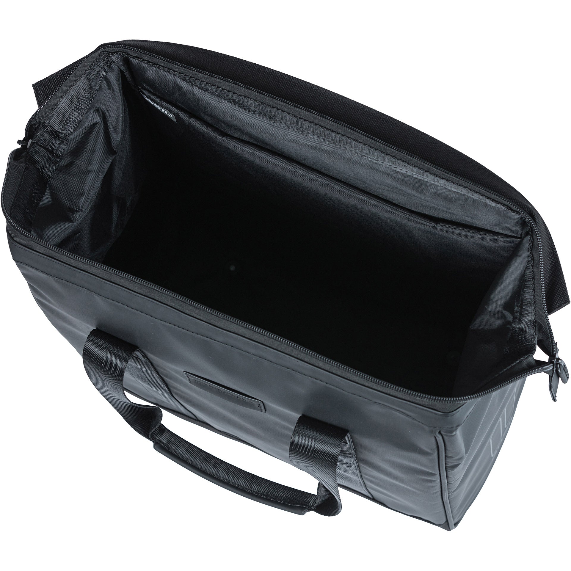 Basil borsa grand tarpaulin shopper nero mik ganci | 23 l