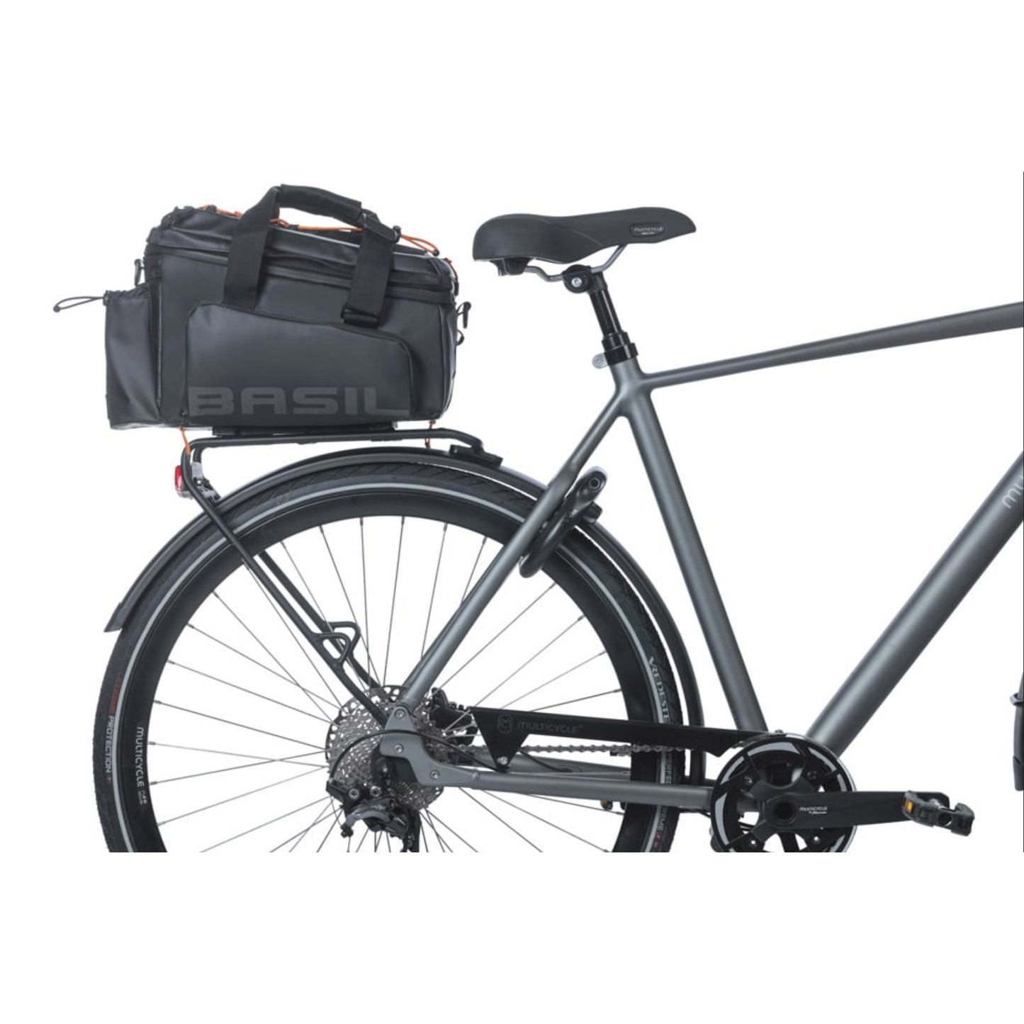 Basil gepäckträgertasche miles xl pro trunkbag miles xl pro mik 2.0 black orange