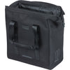 Borsa Basil grande shopper per biciclette nera | ganci mik | 23 l