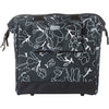 Basil borsa portabiciclette grand flower mik 23l 12 x 35 x 35 cm - nera